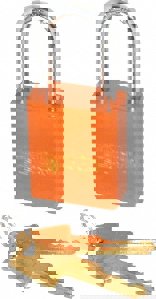 Lockout Padlock: Keyed Alike, Aluminum,